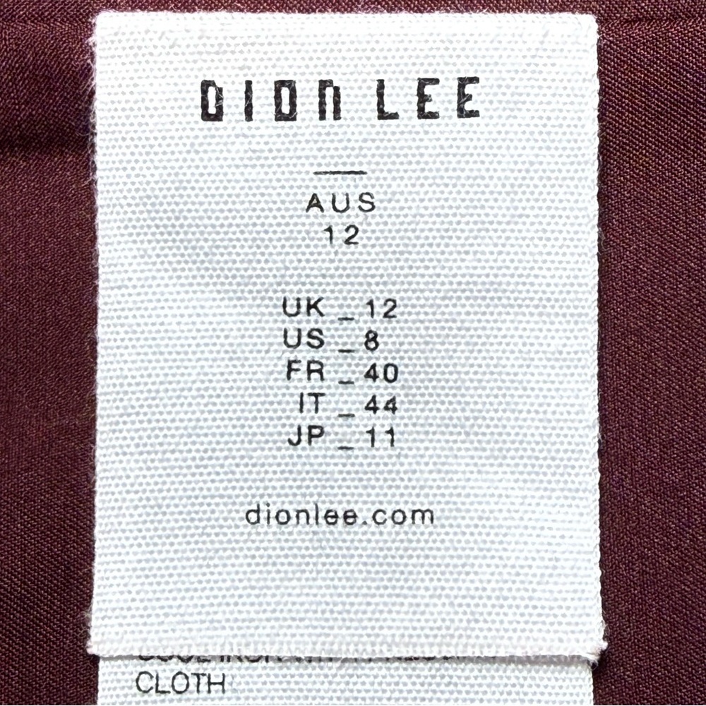 Dion Lee Double Arch Bustier Top in Oxblood - Picture 5 of 7